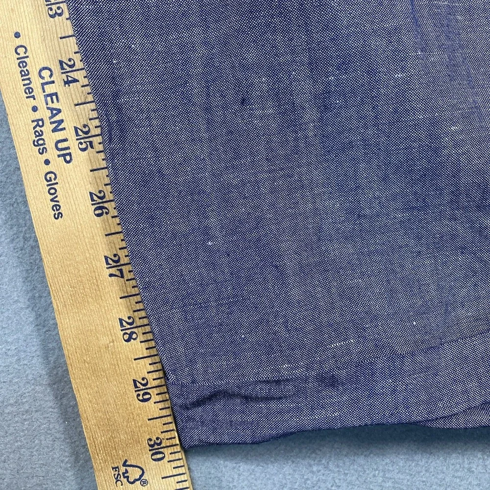 Vintage Phat Farm Mens Wide Leg Trousers Linen Blend Blue 40x30